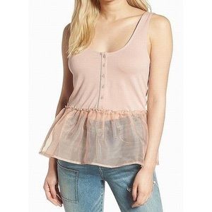 Barbiecore Women’s Pink Misty Peplum Top